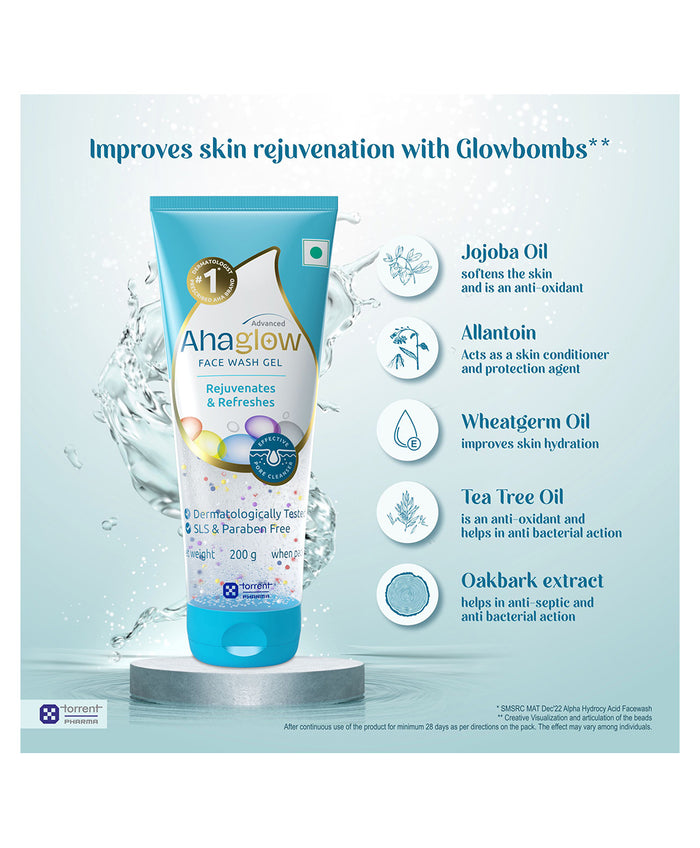 Ahaglow Advanced Face Wash Gel, 200gm