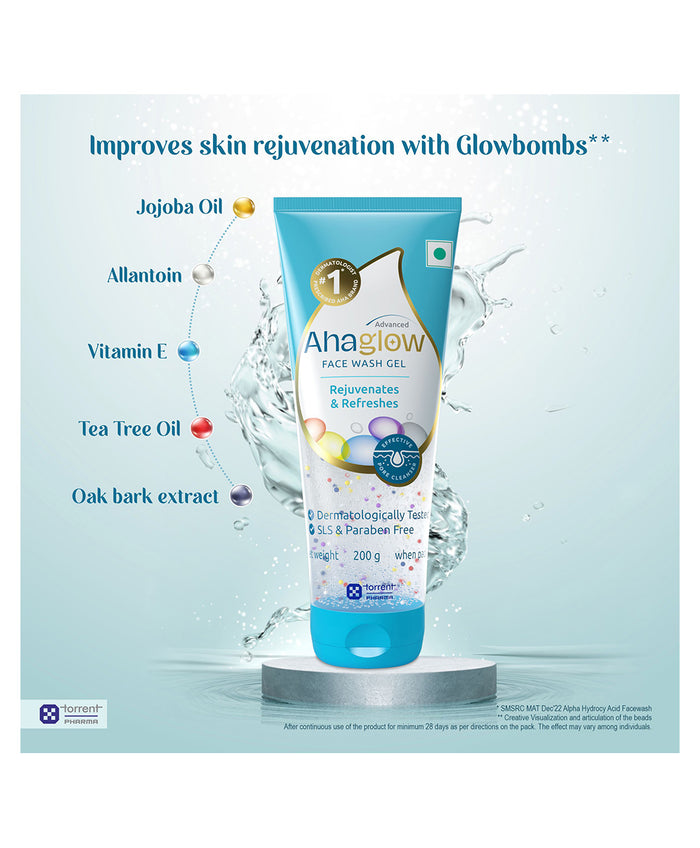 Ahaglow Advanced Face Wash Gel, 200gm