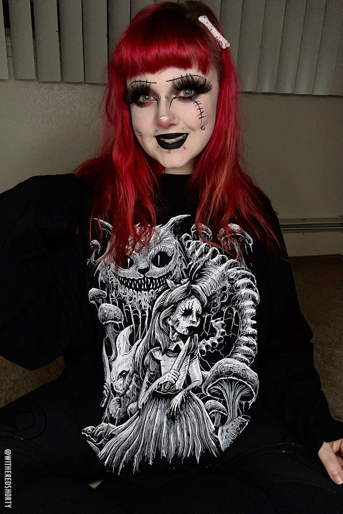 Alice in Murderland Hoodie [Zipper or Pullover] - mens outerwear - VampireFreaks - VampireFreaks