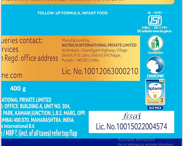Aptamil Gold Stage 2 Follow Up Formula Refill Pack, 400gm
