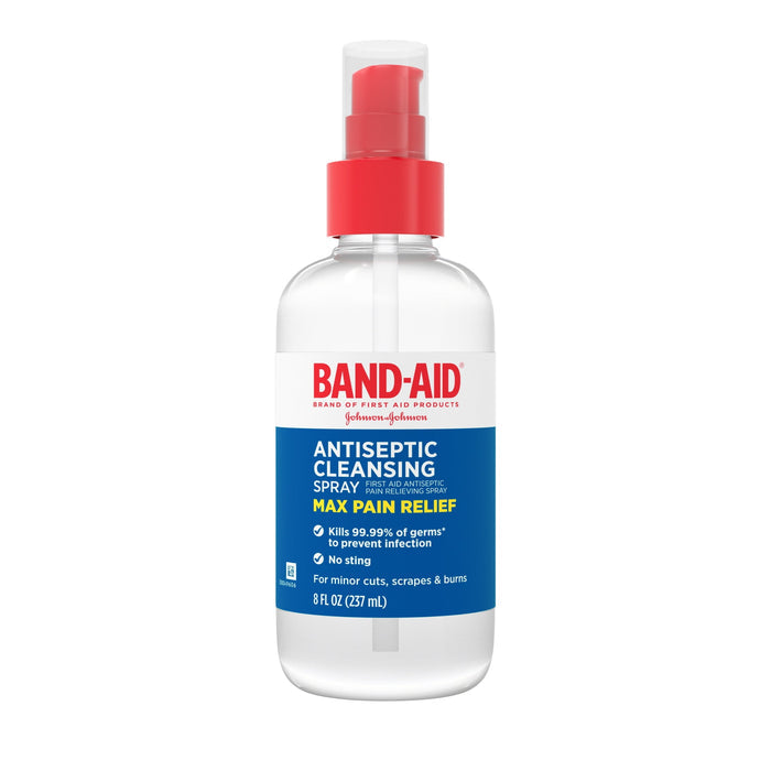 Band-Aid Brand Pain Relieving Antiseptic Cleansing Spray, 8 fl. Oz