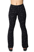 Bat Repeat Flare Leggings - womens bottoms - VampireFreaks - Kreepsville