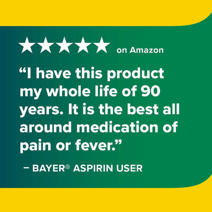 Bayer Back & Body Extra Strength Pain Reliever Aspirin w Caffeine, 500mg Coated Tablets, 100 Count