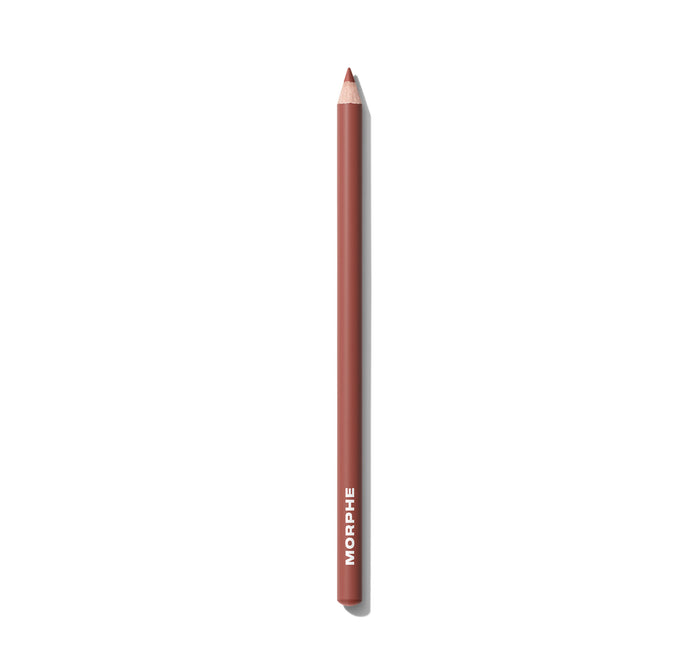 {Whipped} Morphe Signature Lip Pencil in a warm mauve-brown shade with "MORPHE" printed on the barrel.