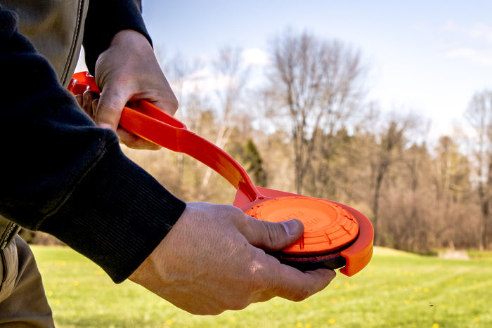 Big Orange Clay Target Thrower
