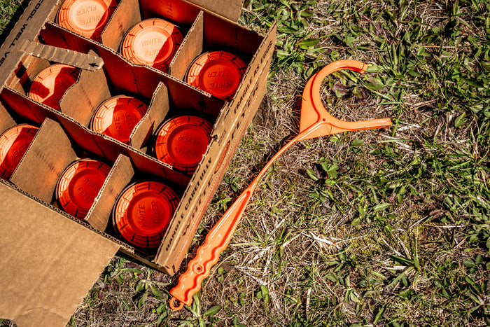 Big Orange Clay Target Thrower