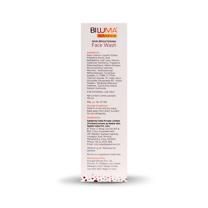 Biluma Advance Skin Brightening Face Wash, 100ml