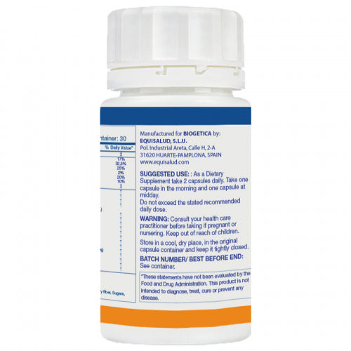 Biogetica Holoram Cardivas, 60 Capsules