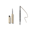 Morphe Brow Essentials Bundle with MORPHE brow gel and Micro Brow Pencil in Mocha with a taupe brow swatch.