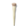 Morphe Buttery Blends M104 Domed Foundation Brush with cream handle and dense rounded bristles, MORPHE printed on handle.