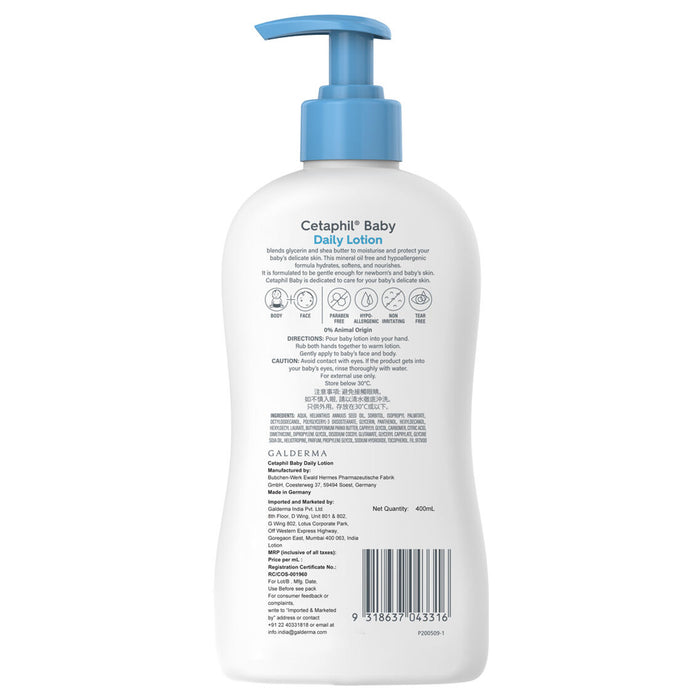 Cetaphil Baby Daily Lotion, 400ml