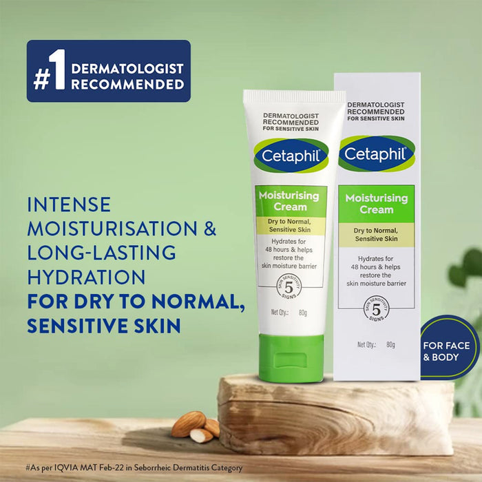 Cetaphil Moisturizing Cream, 80gm