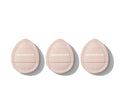 Three nude Cloud Cushion Mini Puff Trio applicators with MORPHE branding displayed in a row on a white background.
