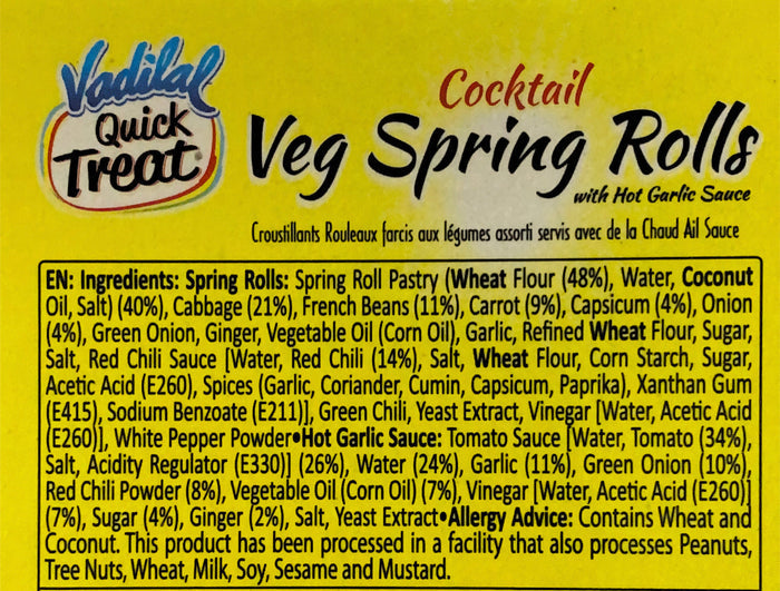 Cocktail Veg Spring Rolls