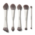 Morphe Dual-Ended Brush Bundle: M100, M160, M200, M240 dual-ended brushes plus M300 eyeshadow brush, white handles stamped MORPHE.