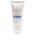 Ducray Anaphase+ Shampoo tube with orange and white label, indicating anti-hair loss complement, chicory and aloe vera.