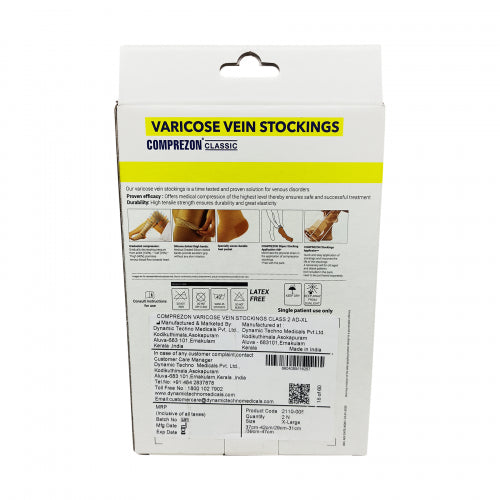 Dyna Comprezon Classic Varicose Vein Stockings - Class 2AD Below Knee (L)