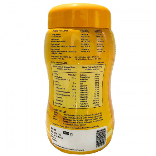 Endura Mass Banana Flavour, 500gm