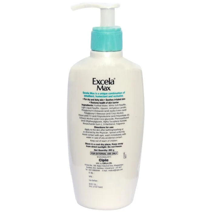Excela Max moisturiser, 200gm
