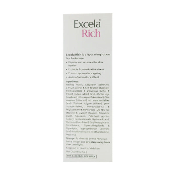 Excela Rich Facial Hydrating Lotion, 50gm