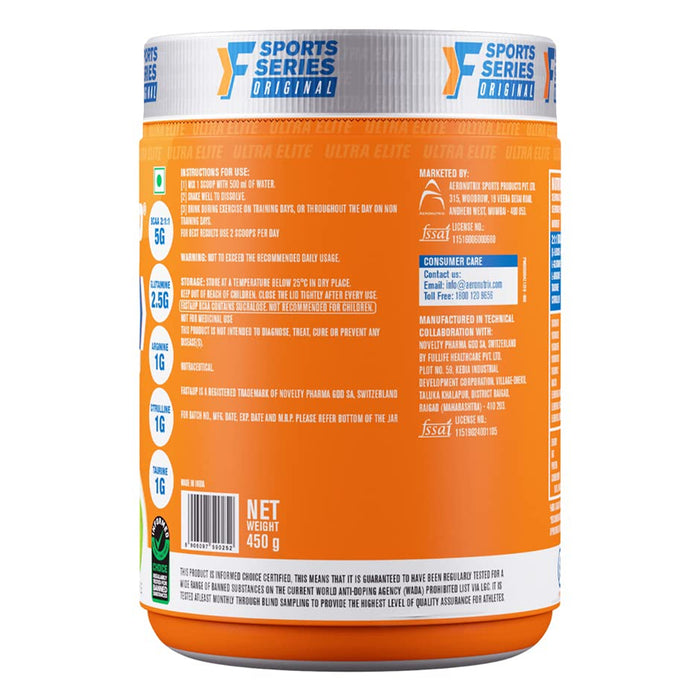 Fast&Up BCAA - Green Apple, 450gm