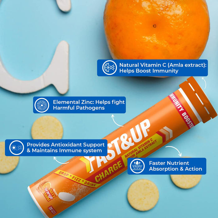 Fast&Up Charge Effervescent (Orange), 60 Tablets