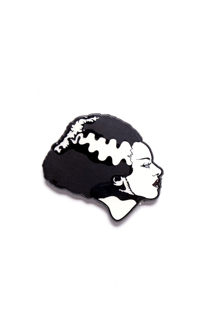 bride of frankenstein enamel pin