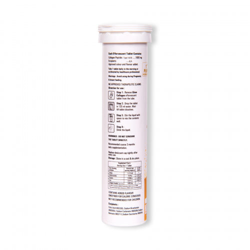 GlowGlutathione Collagen Effervescent - Pineapple, 15 Tablets