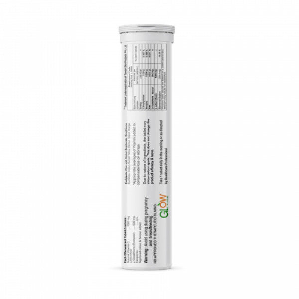 GlowGlutathione Orange Effervescent, 120 Tablets