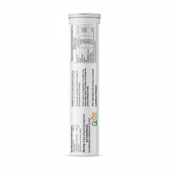 GlowGlutathione Orange Effervescent, 60 Tablets