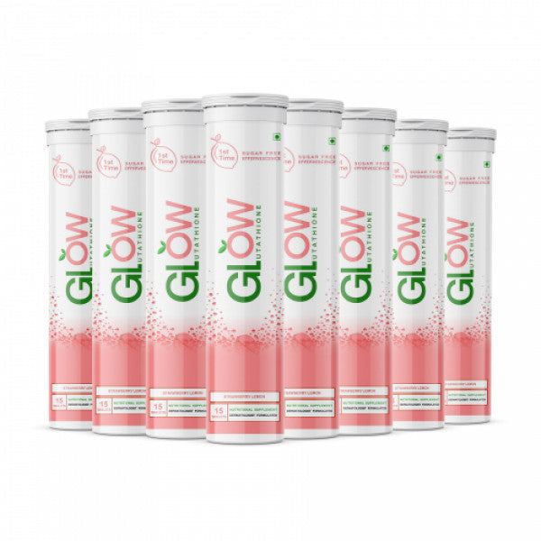 Glowglutathione Strawberry And lemon Effervescent, 120 Tablets