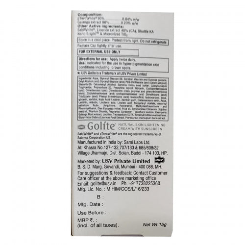 Golite Cream, 15gm