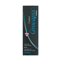A product image featuring a box of Grocapix Solution, 60ml, with branding and labeling.