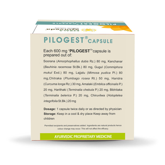 Kerala Ayurveda Pilogest Capsules, 100 Capsules