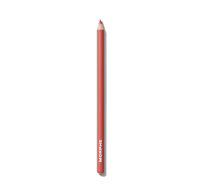 {Dearest} Morphe Signature Lip Pencil in a warm rosy-nude shade with MORPHE printed on the barrel.