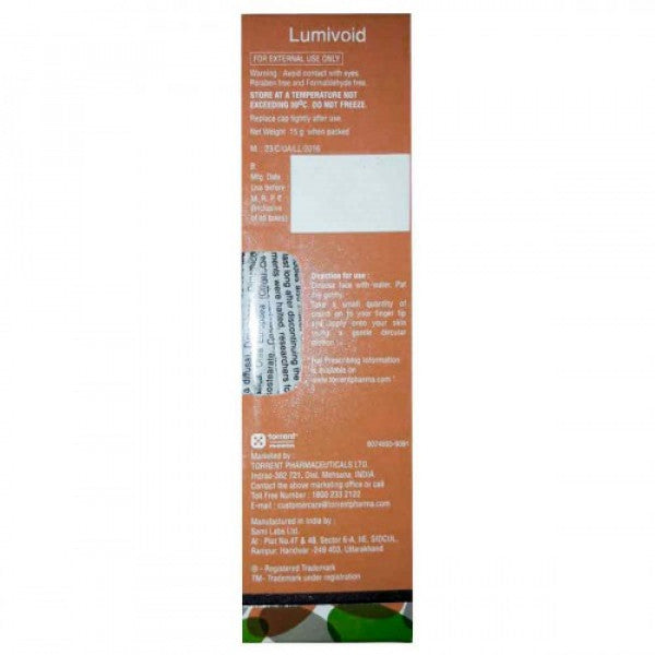 Lumivoid Depigmenting Cream, 15gm