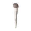 Morphe M105 Large Domed Foundation & Body Brush with cream handle labeled MORPHE and soft gray domed bristles, solo product shot.