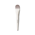 Morphe M107 Paddle Cream & Liquid Foundation Brush with white tapered handle labeled MORPHE and flat paddle-shaped gray bristles.