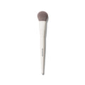 Morphe M204 Rounded Cream & Liquid Blush Brush with white handle labeled MORPHE and soft gray rounded bristles.
