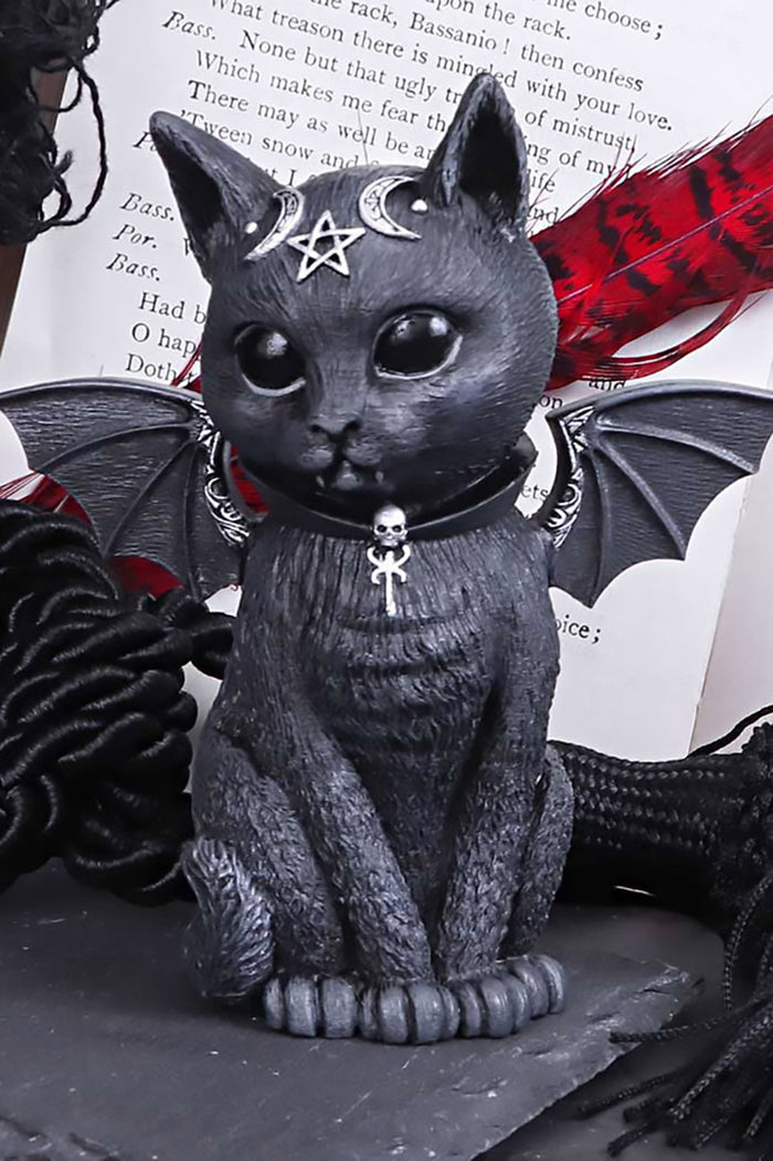 Malpuss Winged Occult Cat Figurine