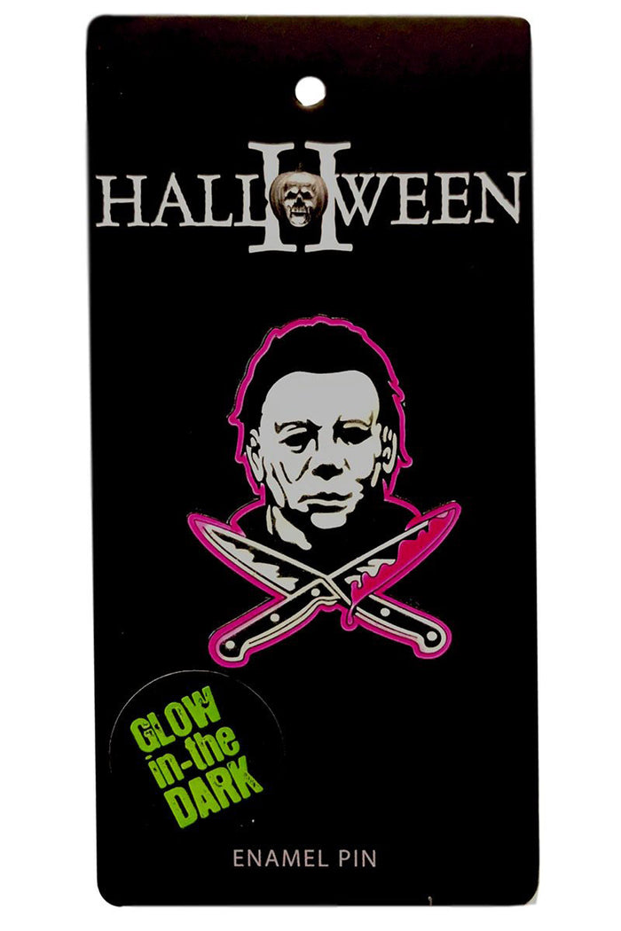 Michael Myers Bloody Knives Enamel Pin [Glows in the Dark!]