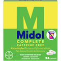 Midol Complete Caffeine Free Menstrual Pain Relief Caplets, 24 ct