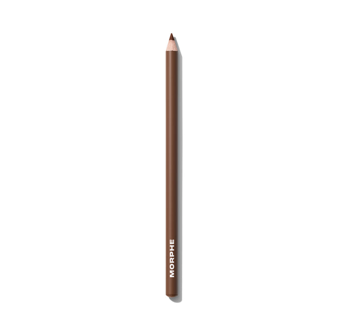 {Trendsetter} Morphe Signature Lip Pencil in a warm brown shade, sharpened tip, with MORPHE printed on the barrel.
