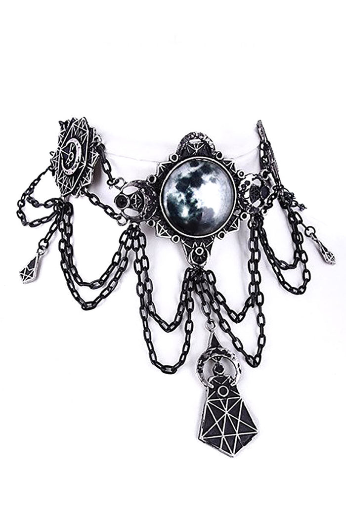 Moon Geometry Choker