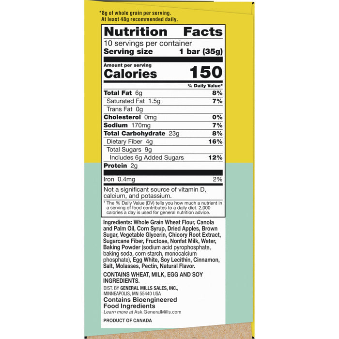 Nature Valley Soft-Baked Muffin Bars, Apple Cinnamon, Snack Bars, 10 Bars, 12.4 OZ
