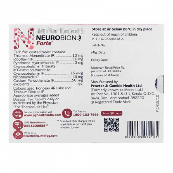 Neurobion Forte, 30 Tablets
