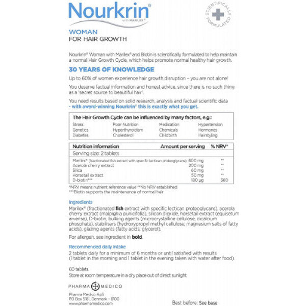 Nourkrin Woman, 60 Tablets