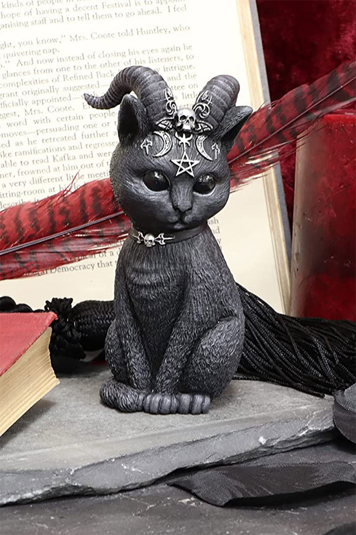 Pawzuph Horned Cat Figurine