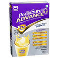 Box of PediaSure Advance Plus Vanilla Delight Refill Pack, 400gm, with branding and product information.