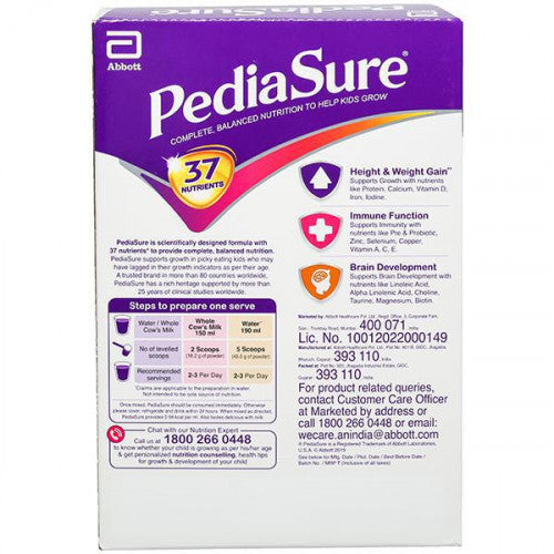 PediaSure Vanilla Delight Refill Pack, 750gm